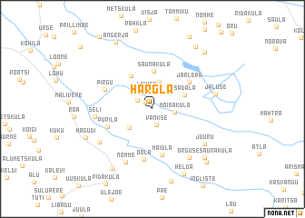 map of Härgla