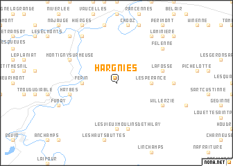 map of Hargnies