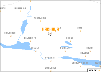 map of Harhala