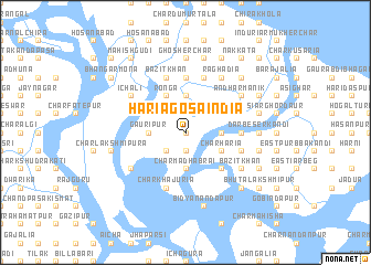 map of Haria Gosāindia