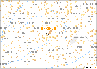 map of Hariāla