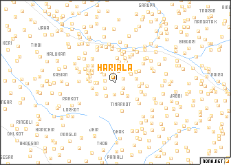 map of Hariāla