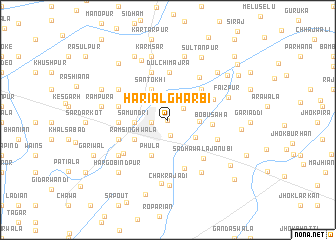 map of Hariāl Gharbi