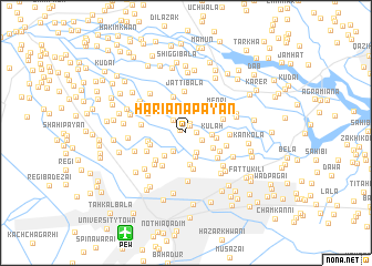 map of Hariāna Pāyān