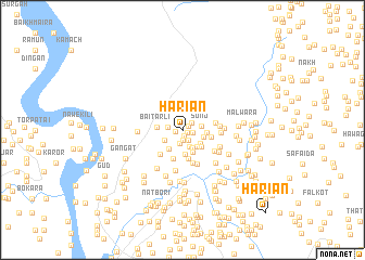 map of Hāriān