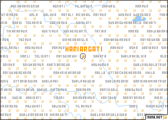 map of Hariārgāti