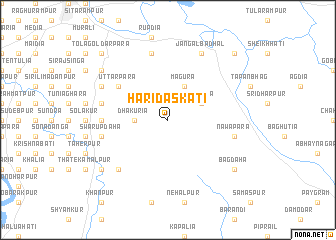 map of Haridāskāti