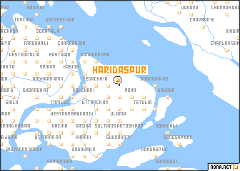 map of Haridāspur