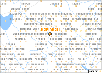 map of Harīdhāli