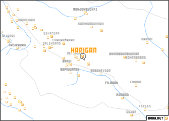 map of Harīgān