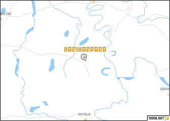 map of Hariharpāra