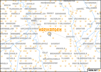 map of Harī Kandeh