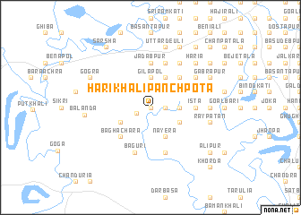map of Hārikhāli Pānchpota