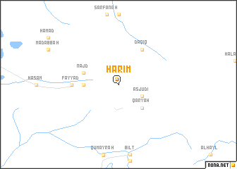 map of Ḩarīm