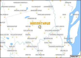 map of Harināthpur