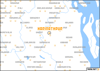 map of Harīnāthpur