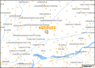 map of Harīpura