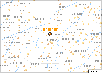 map of Harīpur