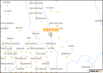 map of Harīpur