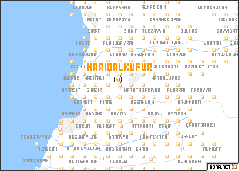 map of Ḩarīq al Kufūr