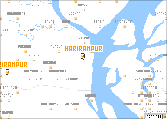 map of Harirāmpur