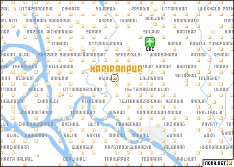 map of Harirāmpur