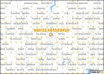 map of Harischandrapur