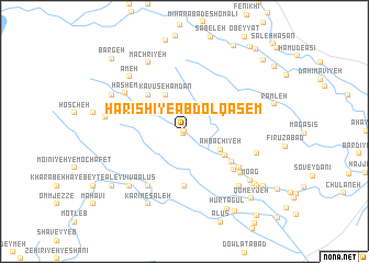 map of Ḩarīshī-ye ‘Abd ol Qāsem