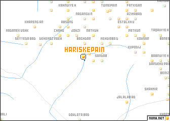 map of Harīsk-e Pā\