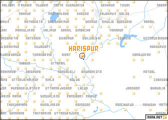 map of Harispur