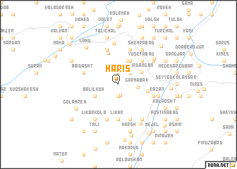 map of Ḩarīs̄