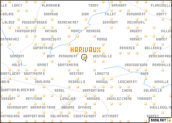map of Harivaux