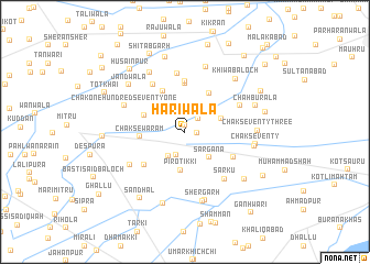 map of Harīwāla