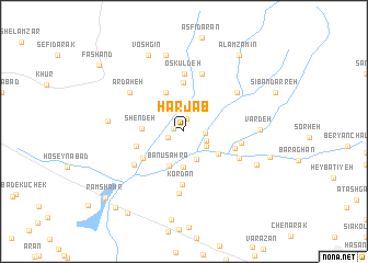 map of Harjāb
