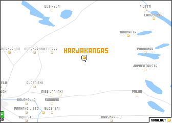 map of Harjakangas