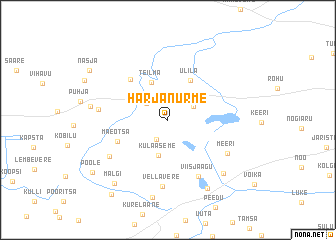 map of Härjanurme