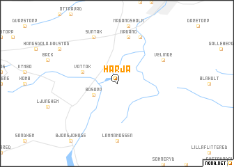 map of Härja