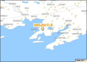 map of Harjukylä