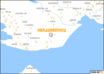 map of Harju-Männiku