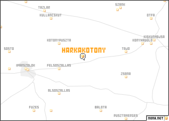 map of Harkakötöny