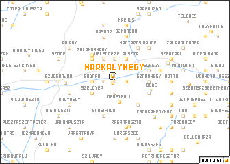 map of Harkályhegy