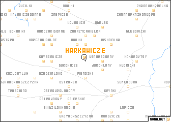 map of Harkawicze