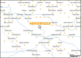 map of Harkebrügge