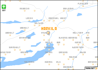 map of Härkila