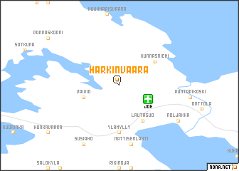 map of Härkinvaara