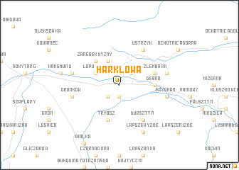 map of Harklowa