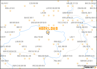 map of Harklowa