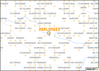 map of Harlanden