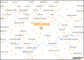 map of Harlange