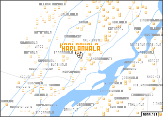 map of Harlānwāla
